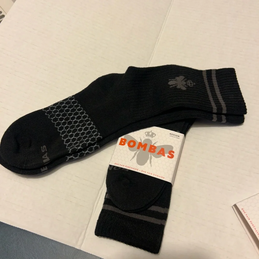 Bombas Black Socks. Medium. Women’s. NWT! New! 2 pairs of socks! BOGO! - Picture 9 of 14